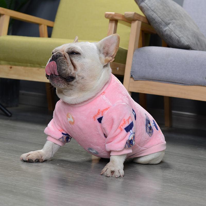 French Plush Pajamas For Fashionable Pets-3